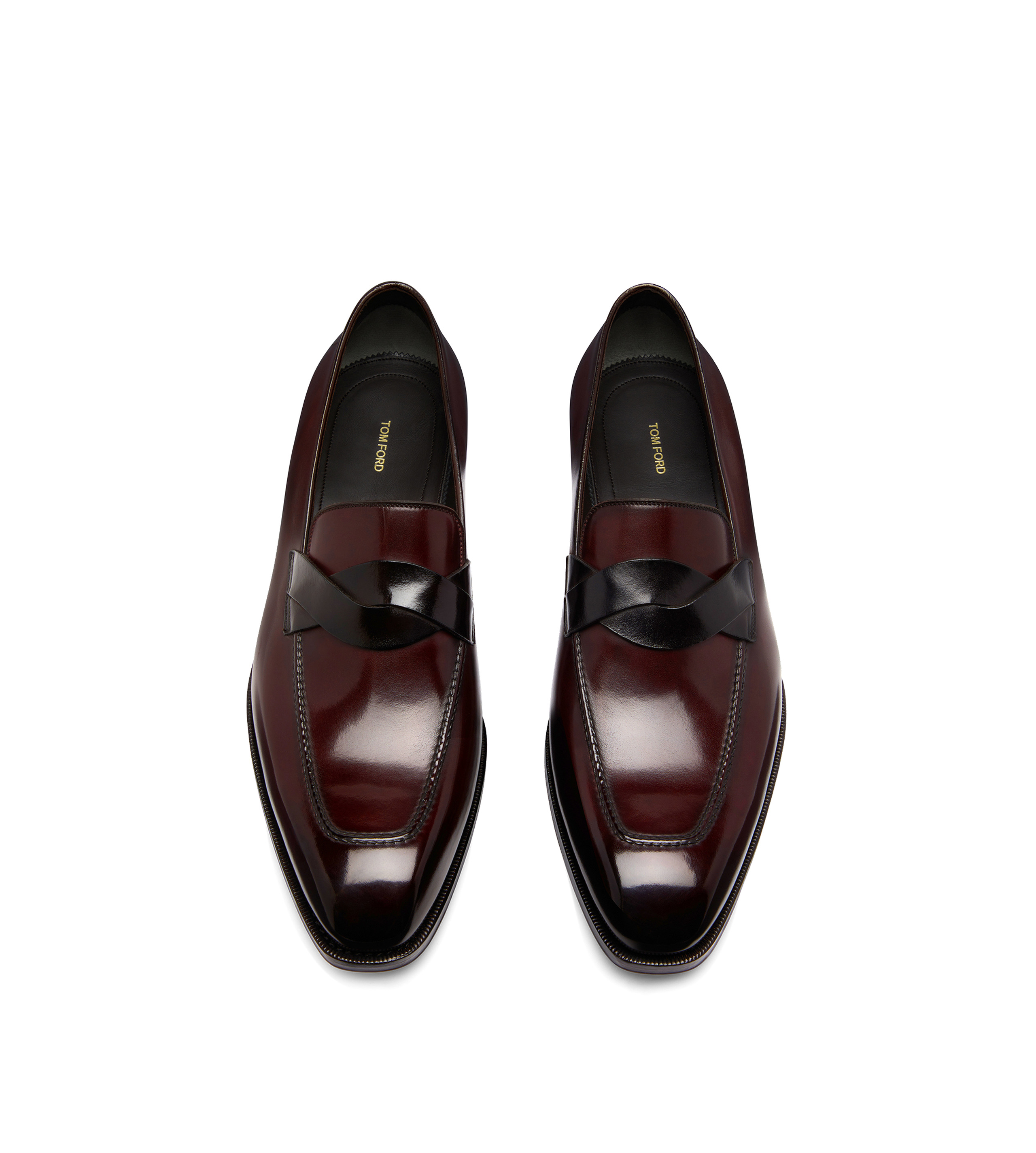 BURNISHED LEATHER ELKAN TWISTED BAND LOAFER - 2