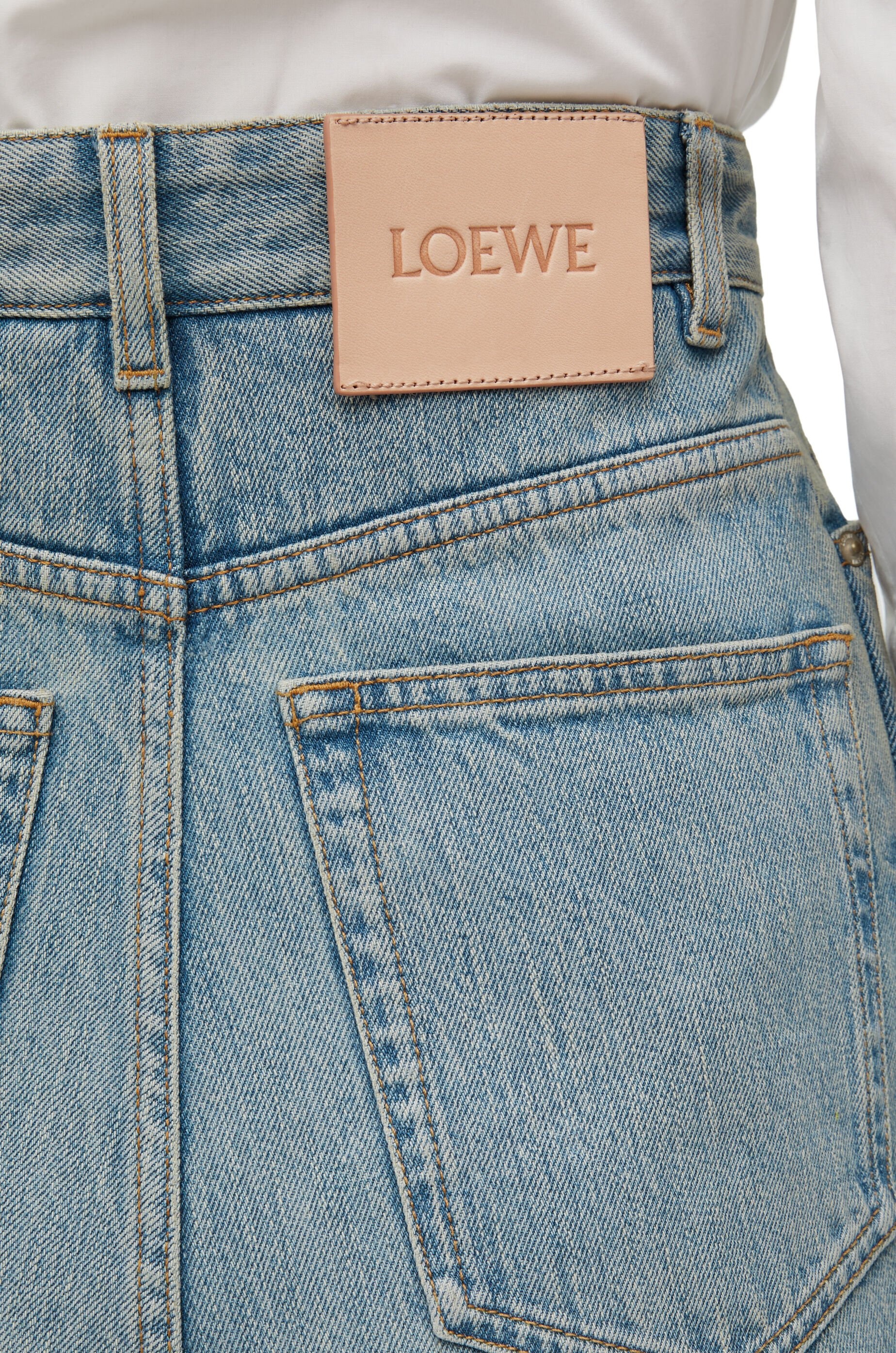 Bustier high waisted jeans in denim - 6