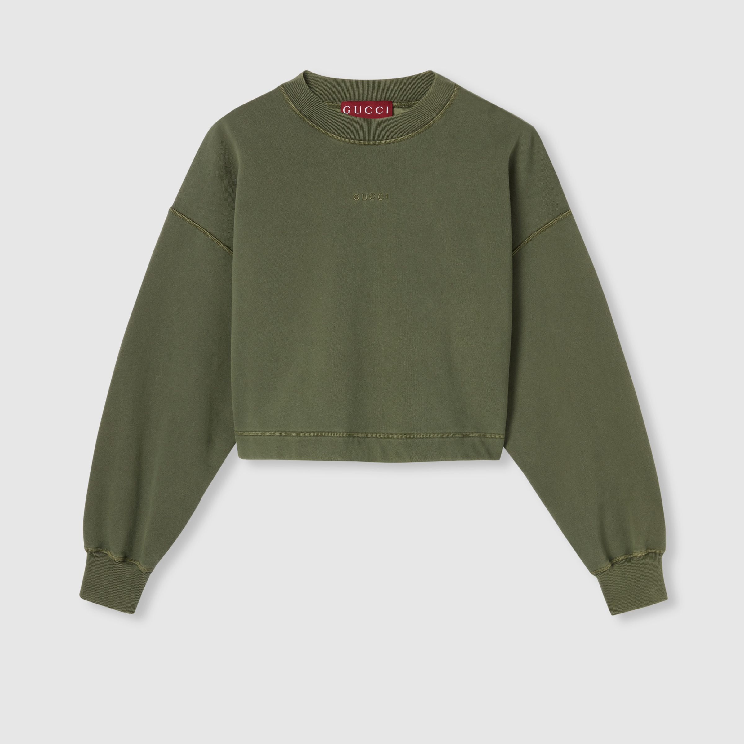 Cotton jersey sweatshirt with embroidery - 1