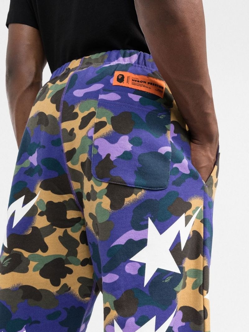 x BAPE camouflage track pants - 5