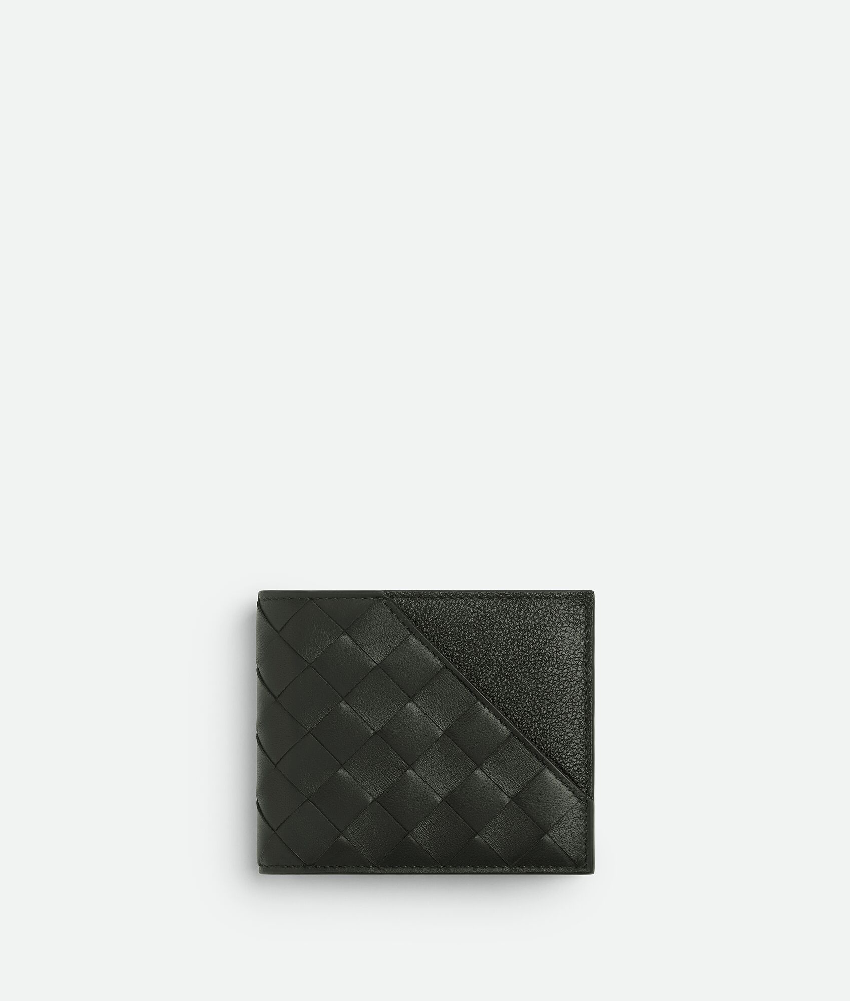 Intrecciato Diagonal Bi-Fold Wallet With Coin Purse - 1
