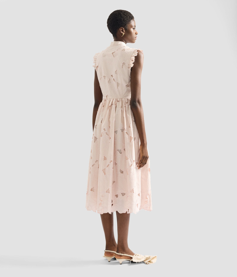 FLORAL CUTWORK SLEEVELESS MIDI DRESS 3