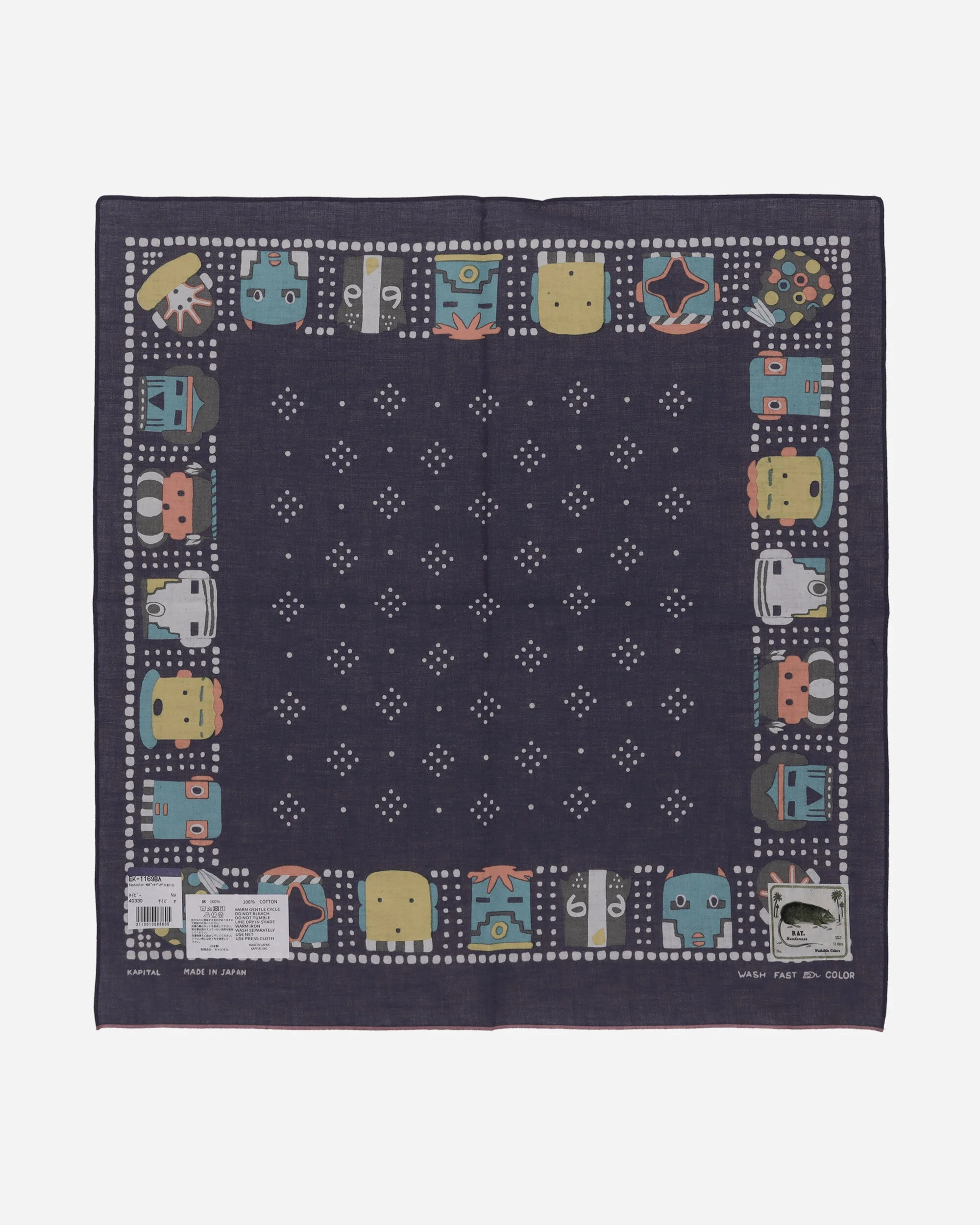Fastcolor Selvedge Bandana (Kachina) Purple - 1