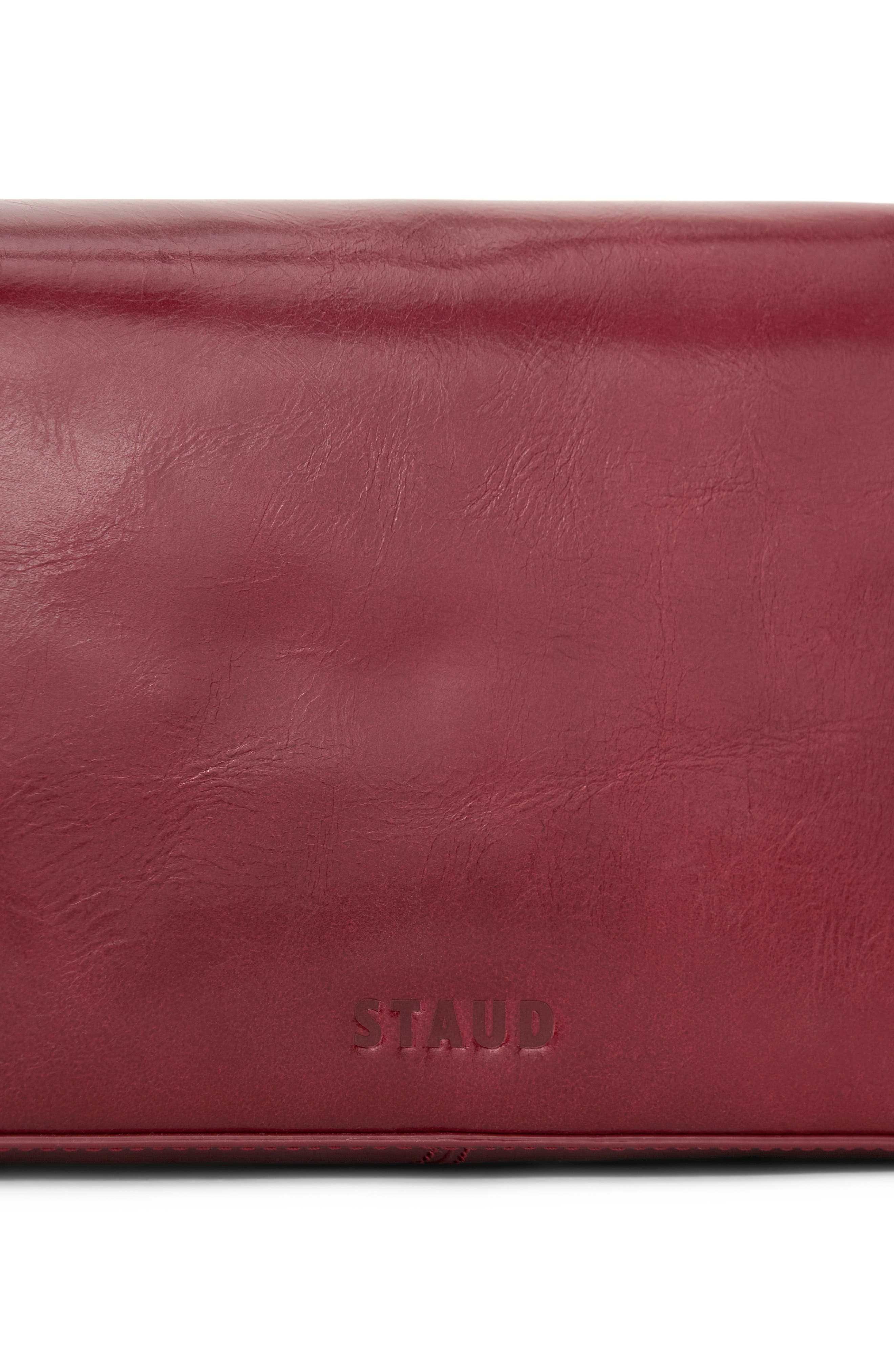 STAUD Harlow Leather Shoulder Bag in Pinot at Nordstrom - 4