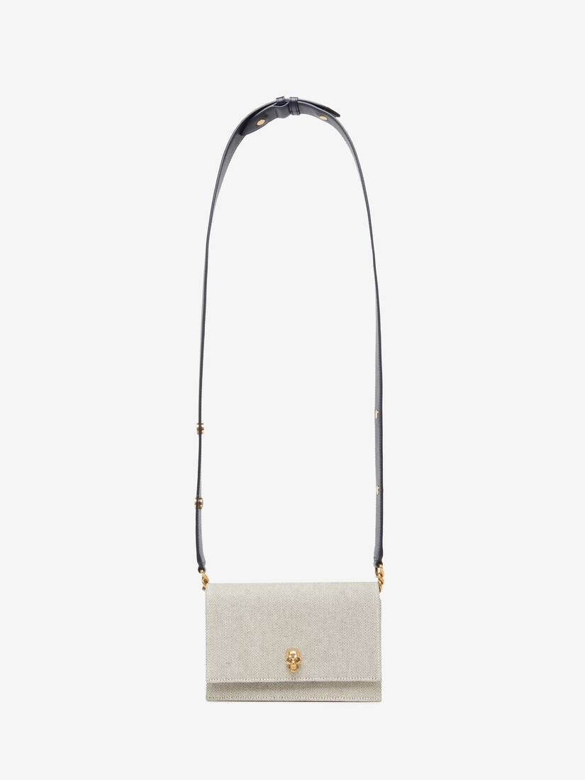 Women's The Biker Small Skull Bag in Grey/navy - 6