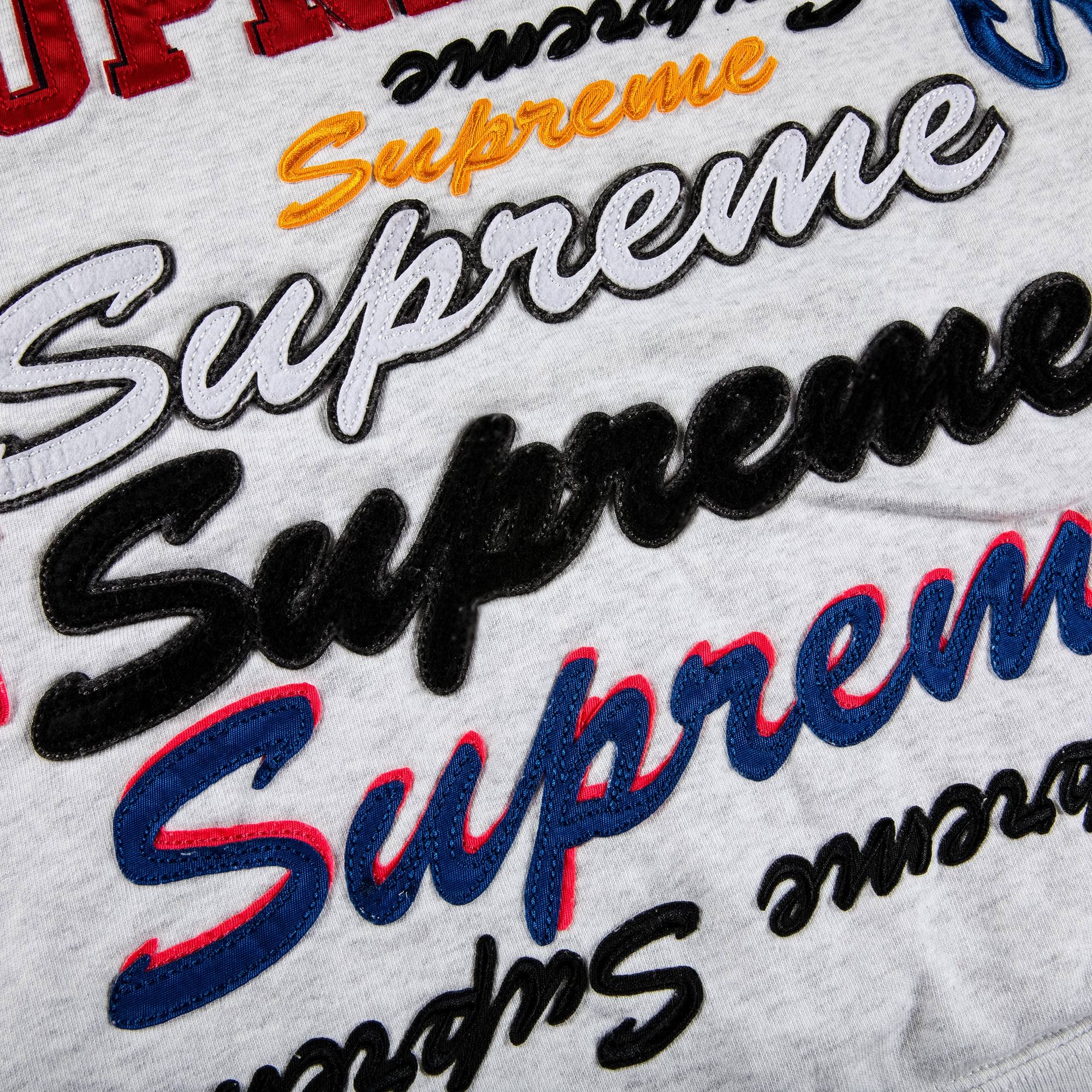 Supreme Multi Logo Hooded Sweatshirt 'Ash Grey' - 3