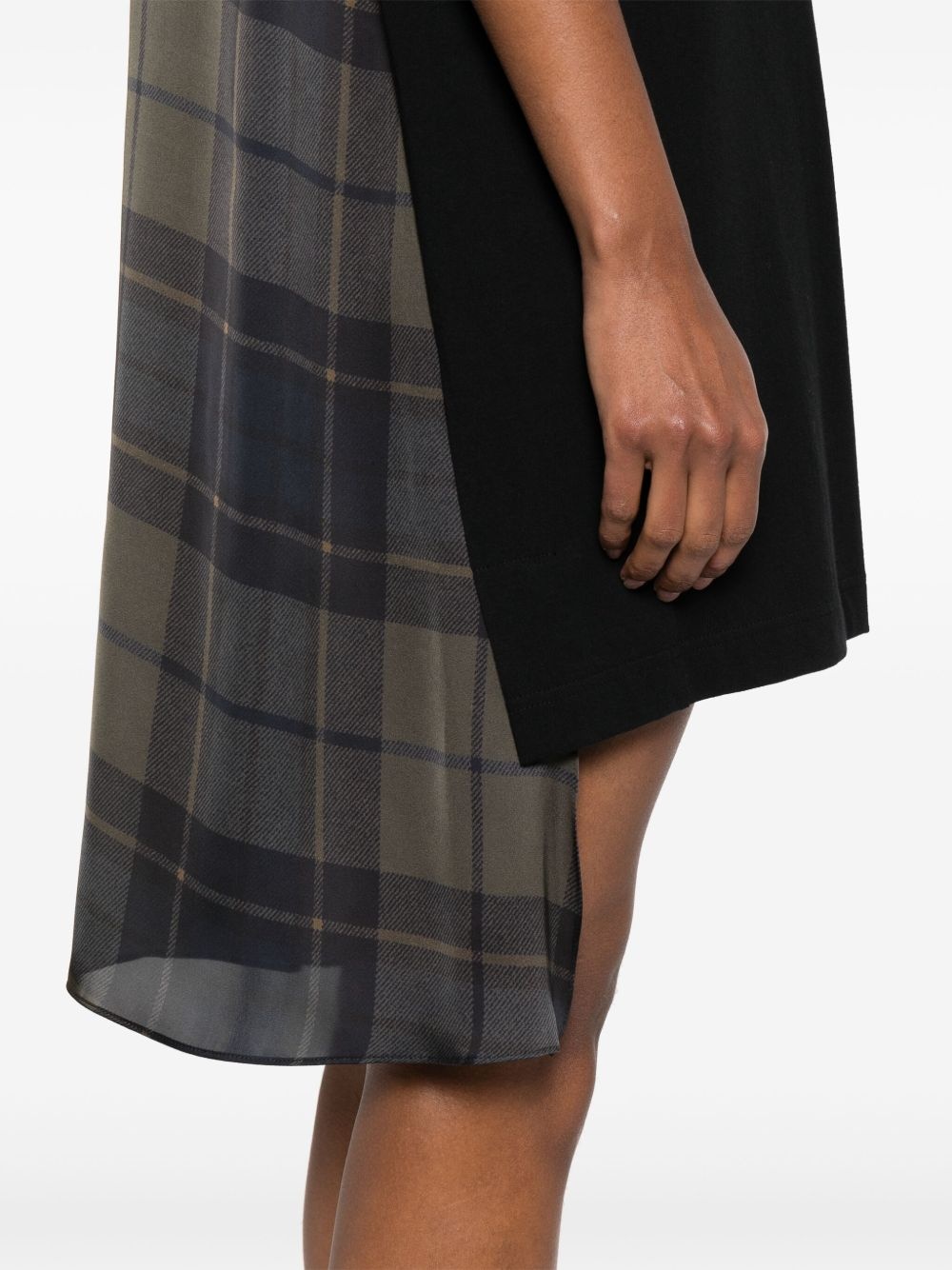 panelled mini dress - 5