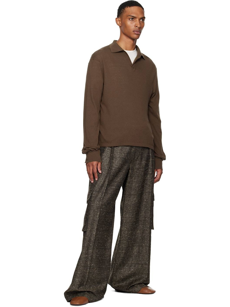 Dries Van Noten Tan Elasticized Loafers outlook