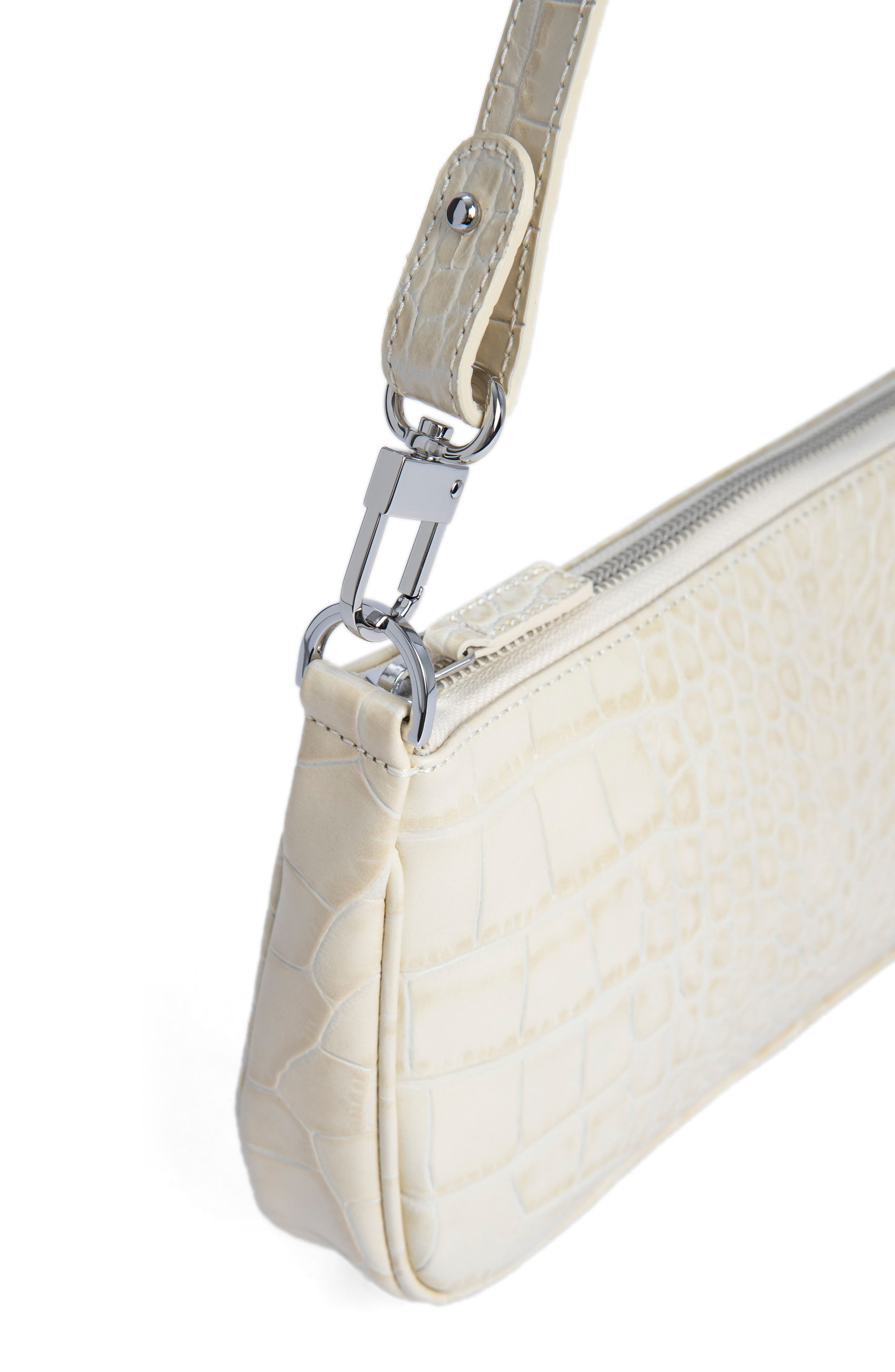 Rachel Croc Embossed Leather Bag - 5