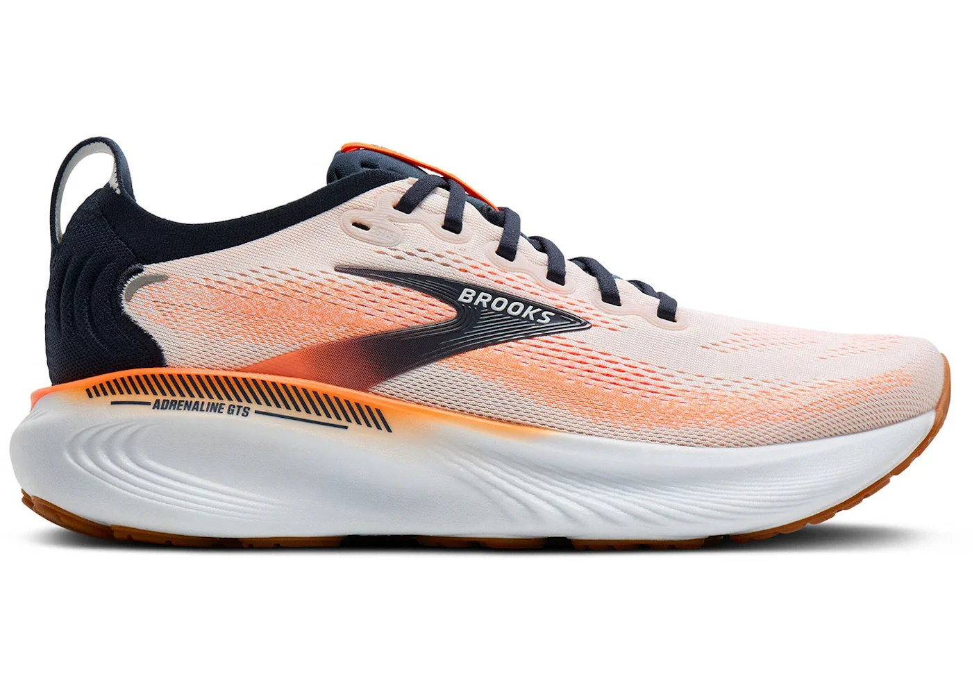 Brooks Adrenaline GTS 25 White Spellbound Orange - 1