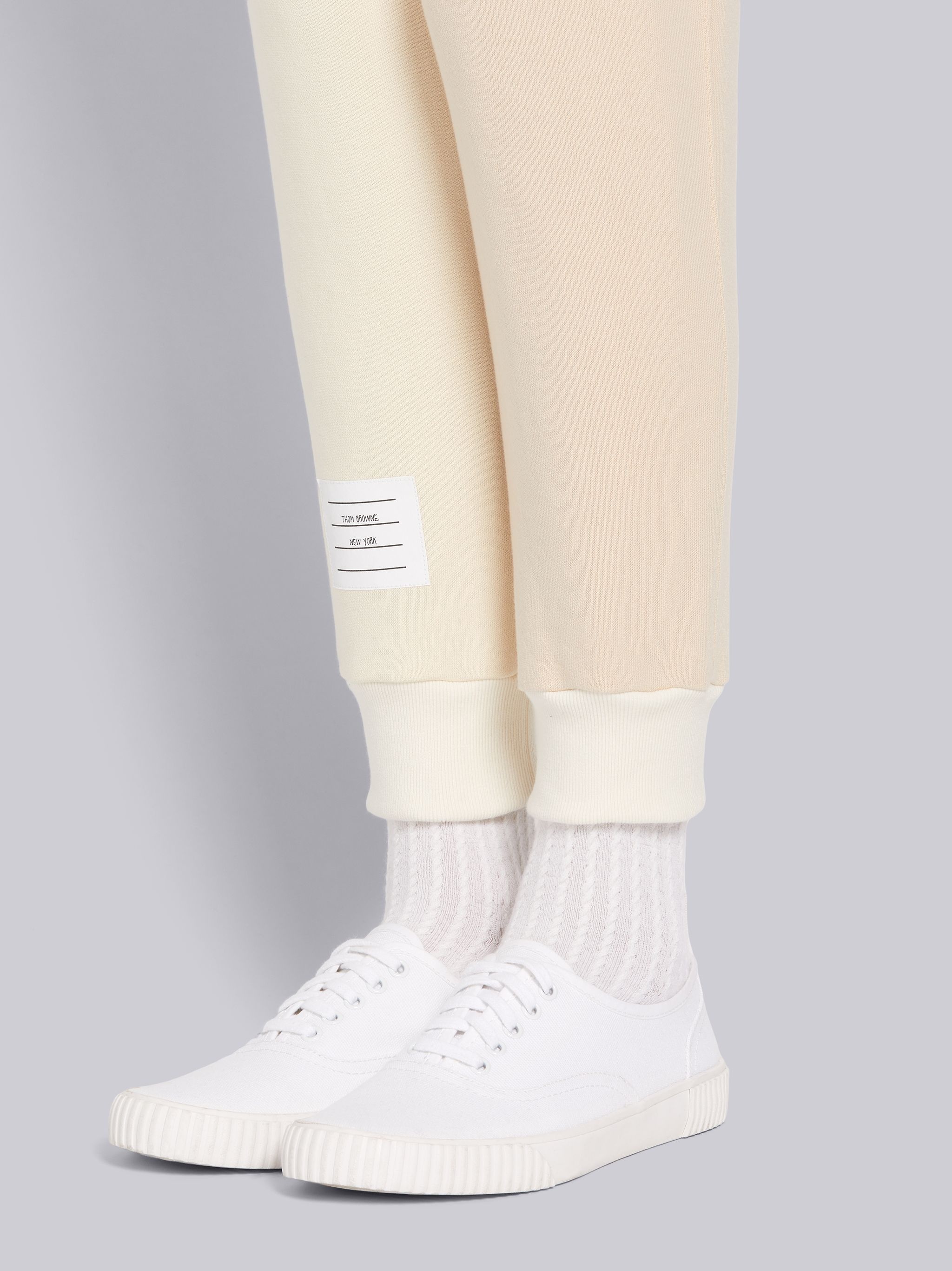 Yellow Funmix Classic Cotton Loopback Engineered 4-Bar Sweatpants - 6