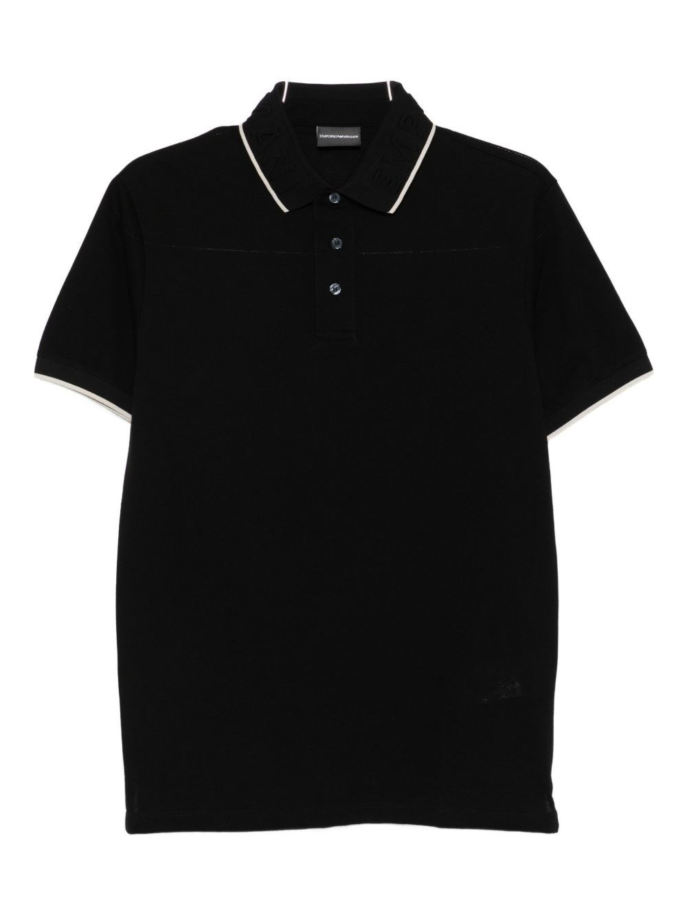 Logo cotton polo shirt - 1