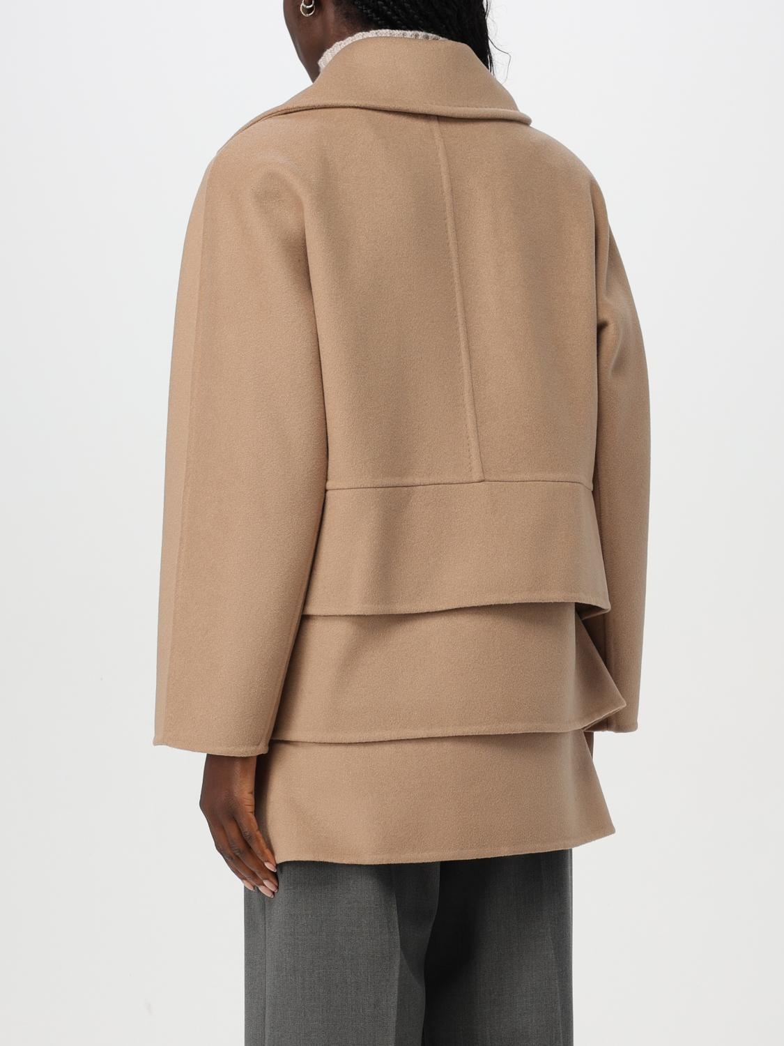 Max Mara Max Mara Coat Woman Beige Women | luosophy | REVERSIBLE