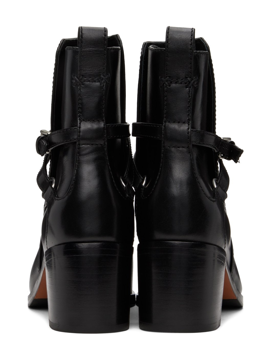 Black Hazel Buckle Boots - 2
