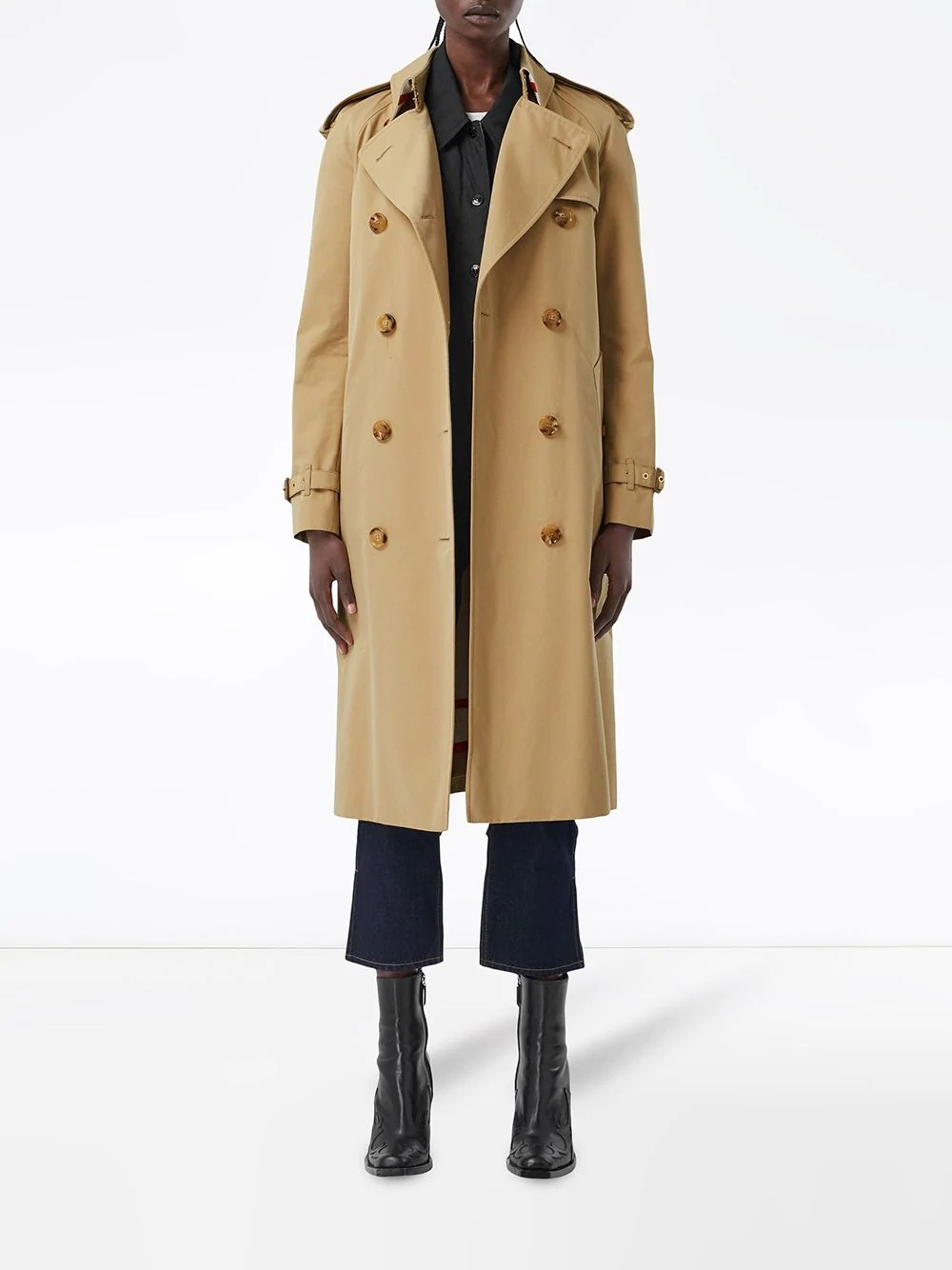 Archive Scarf print-lined trench coat - 3