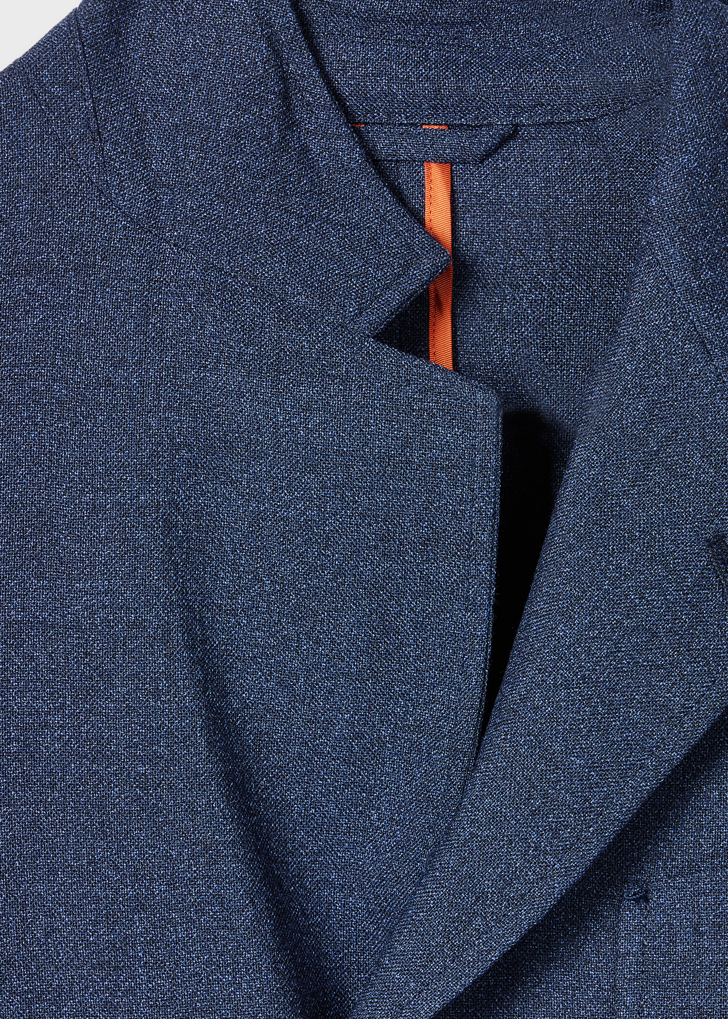 Blue Two-Ply Merino Wool Patch-Pocket Blazer - 2