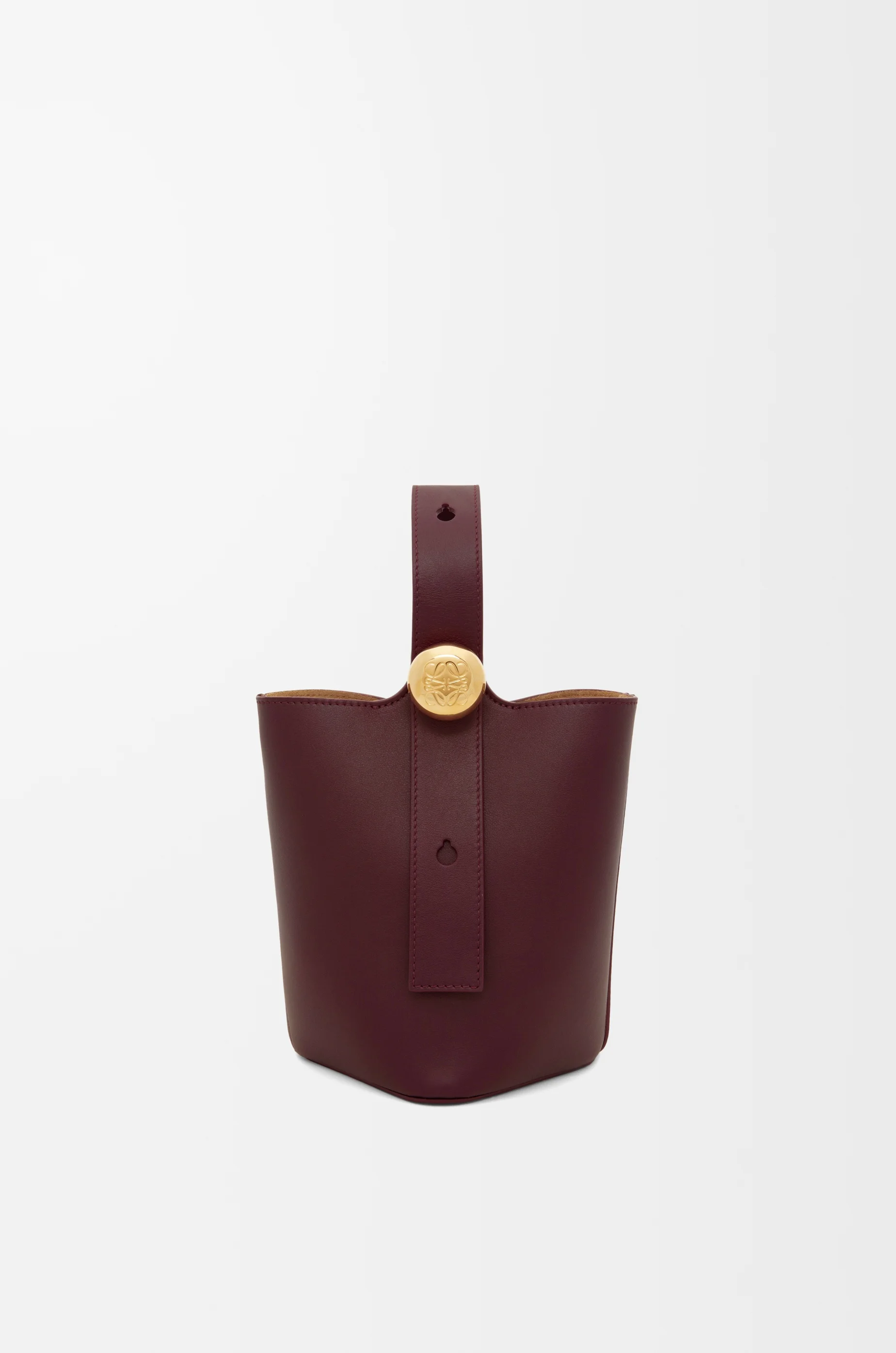 Mini Pebble Bucket bag in mellow calfskin - 1