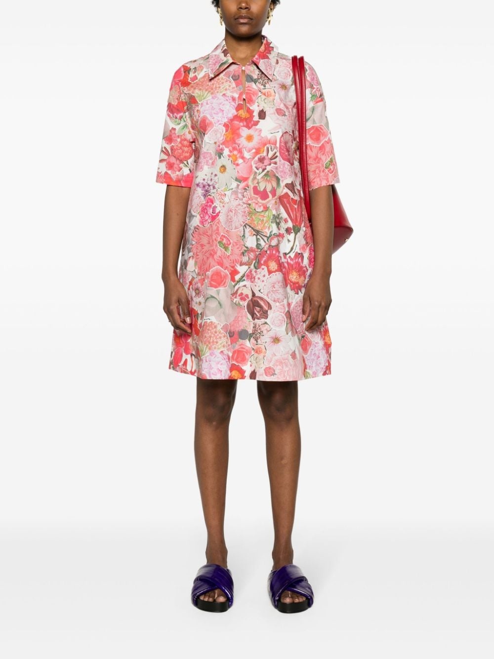 Kleid floral-print cotton dress - 2