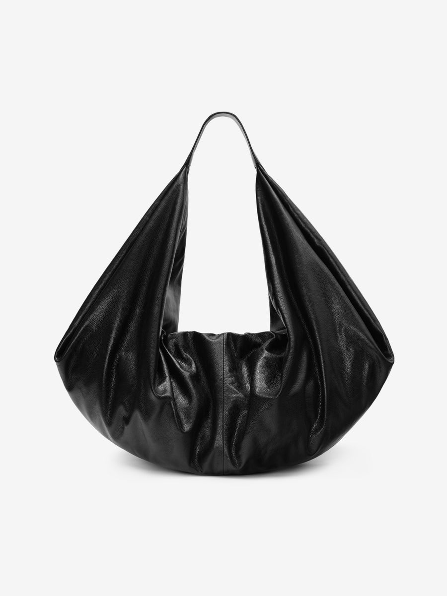 Leather Large Shell Bag - 1