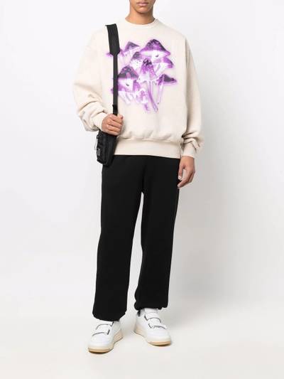 Acne Studios mushroom-print sweatshirt outlook