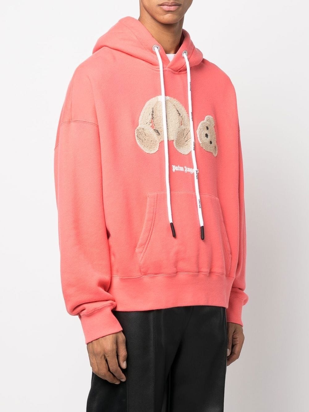 logo-print drawstring hoodie - 3