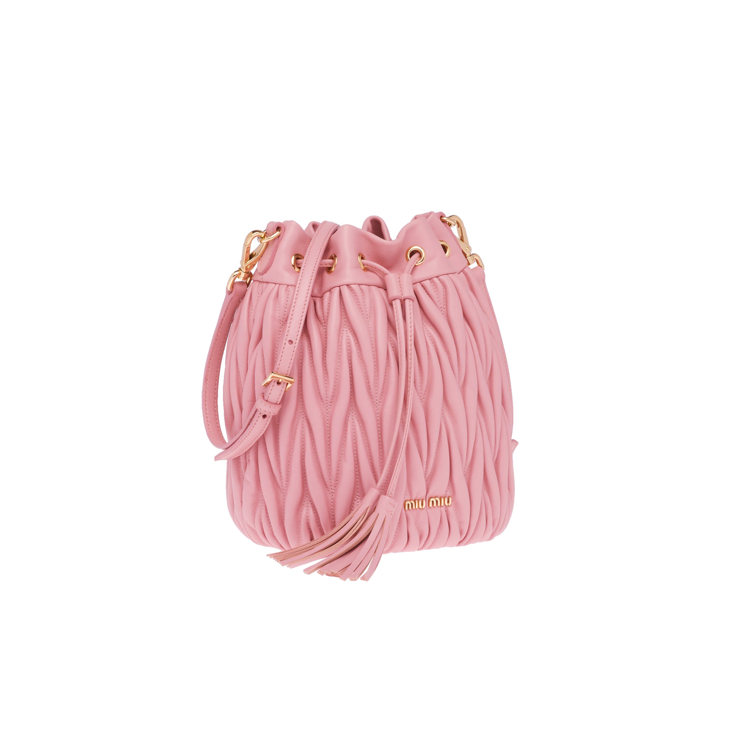 Matelassé nappa leather bucket bag - 2