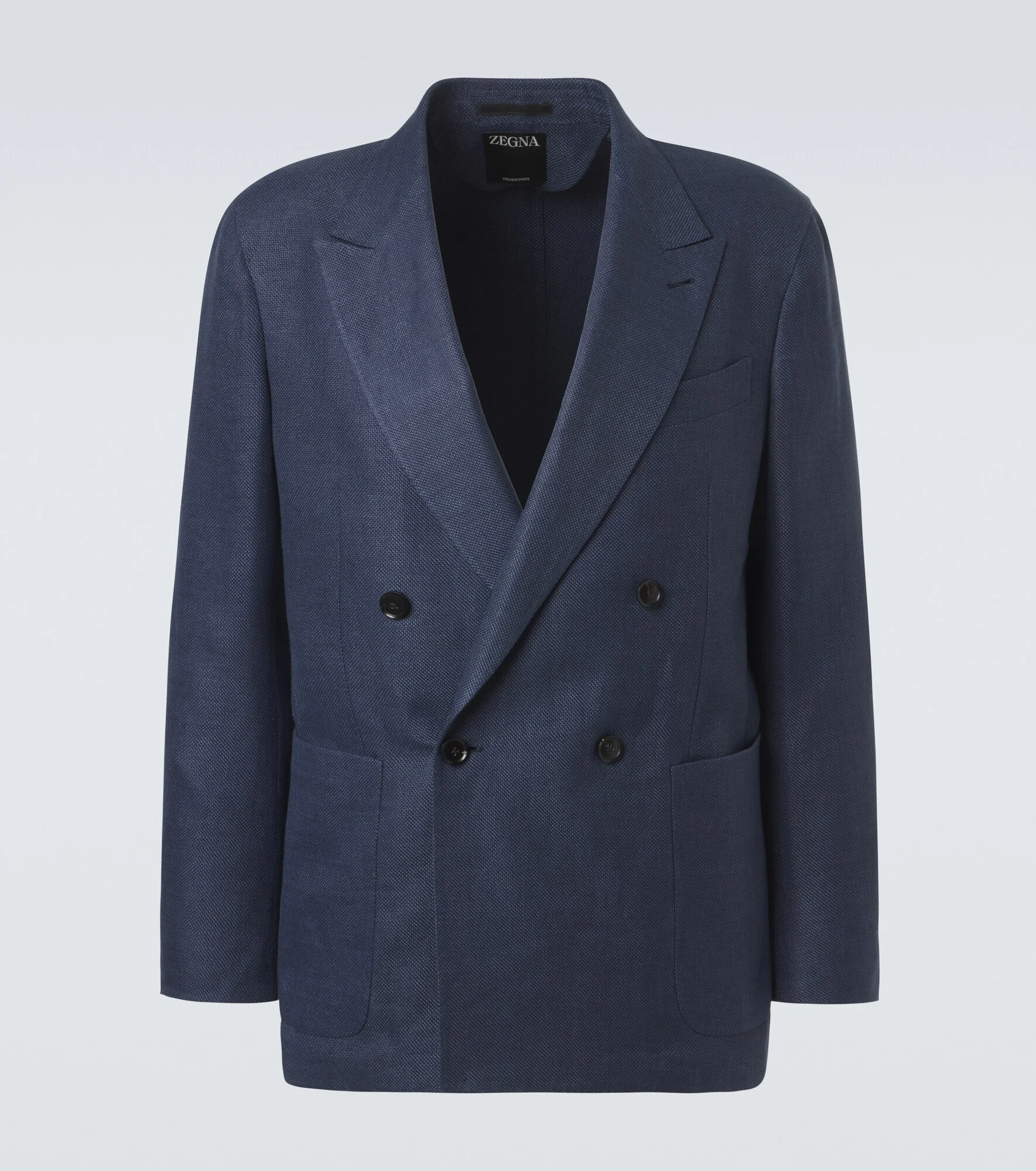 Linen, wool and silk blazer - 1
