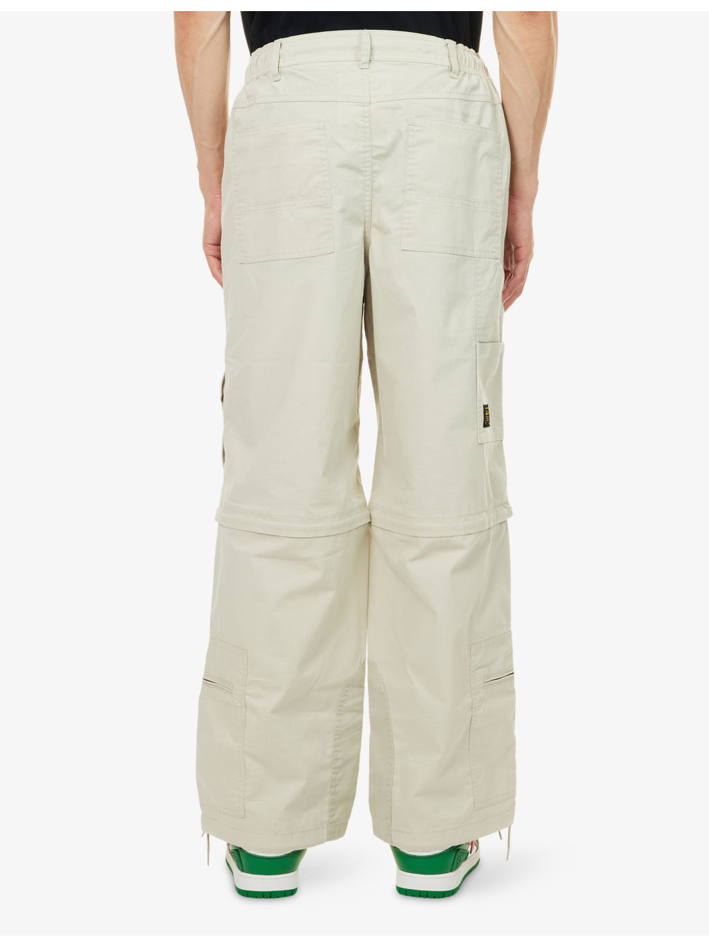 Bape Washed Cotton-Blend Cargo Trousers - 4