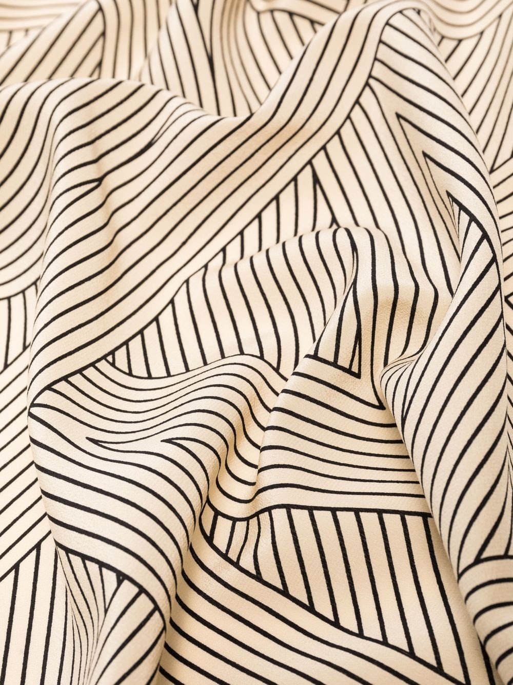 striped monogram print scarf - 3