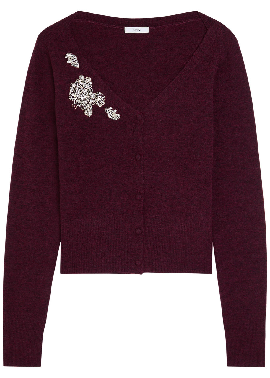 Erdem Embellished Knitted Cardigan - 1