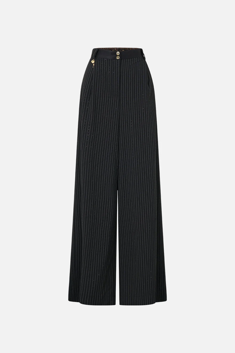 WIDE LEG WAISTED PANT NIGHT GARDEN - 1