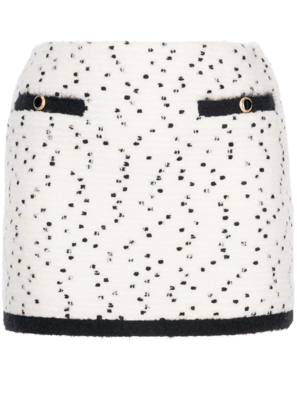 bouclÃ© wool-blend miniskirt - 2