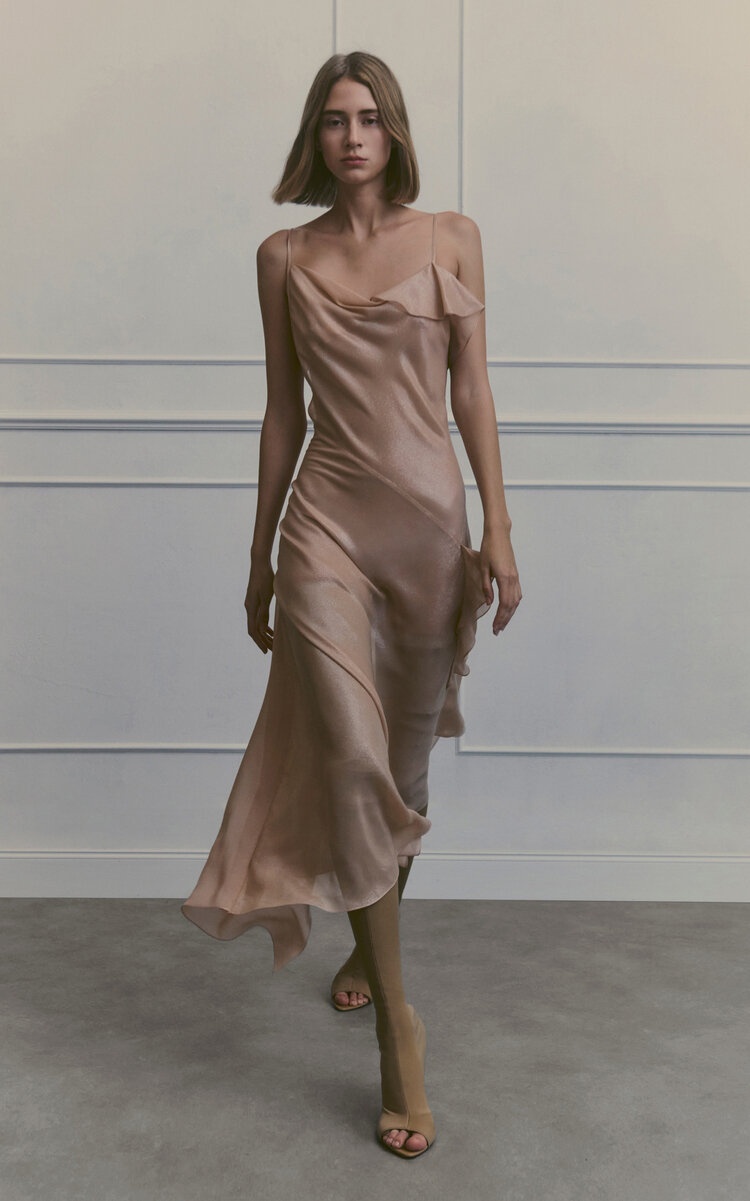 ワンピース Victoria Beckham BIAS CAMI SLIP DRESS (1124WDR005220A8680) Victoria Beckham bias-cut Cami Slip Dress | Pink | FARFETCH