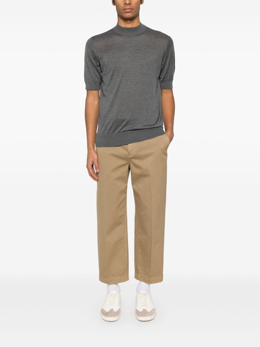 fine-knit T-shirt - 2