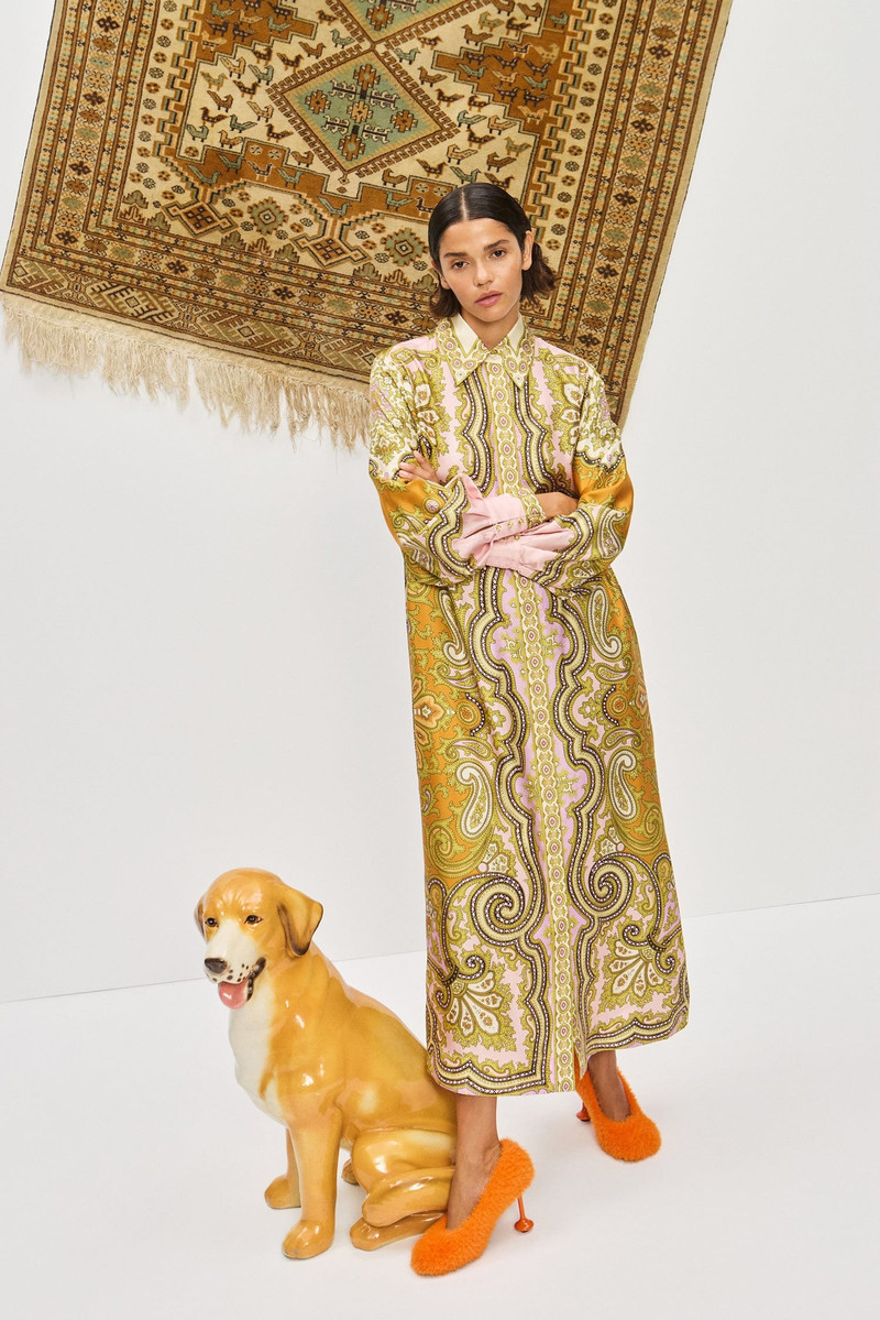 ALÉMAIS Clemenza Silk Shirtdress outlook