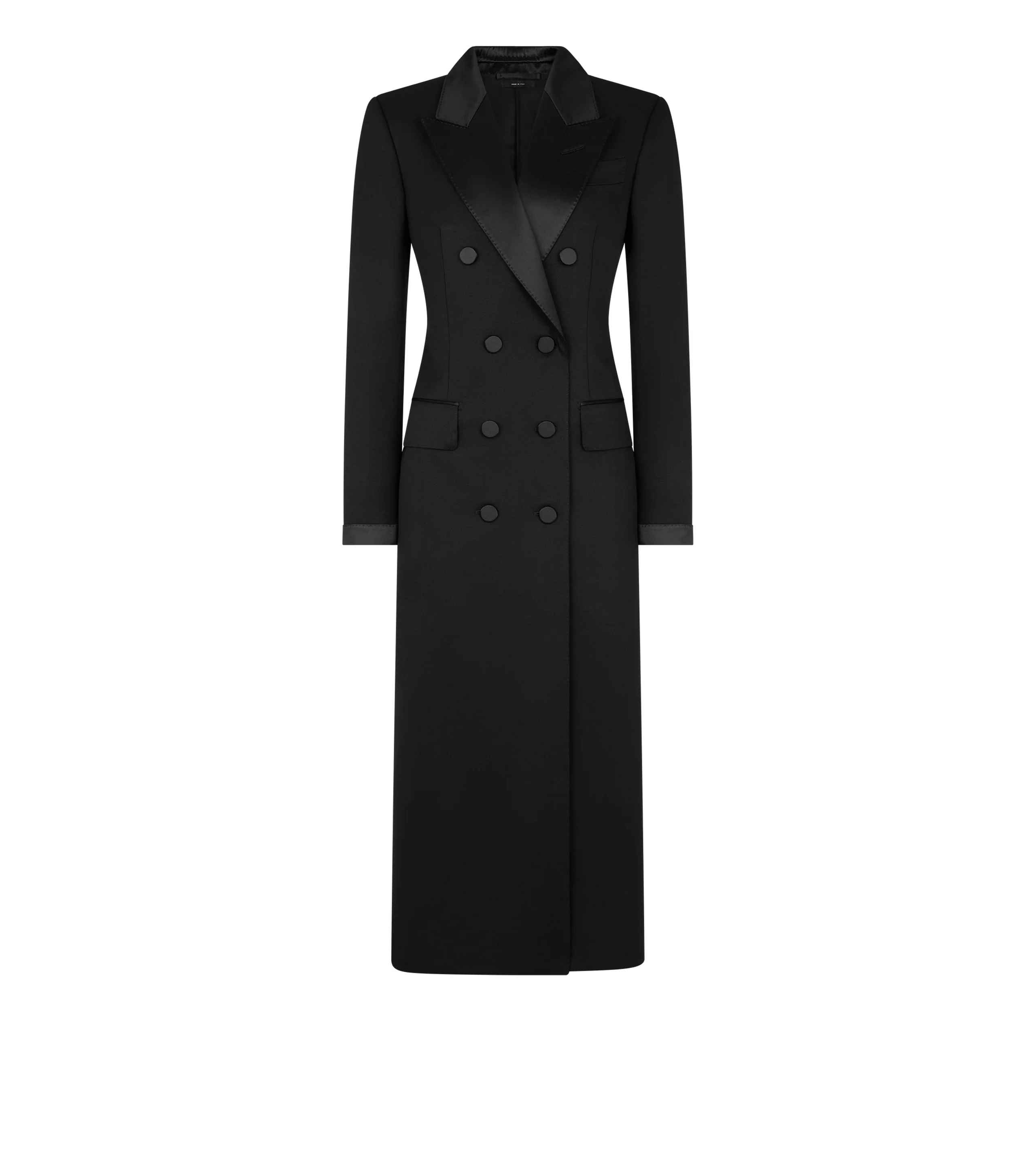 DOUBLE BREASTED EVENING COAT - 1