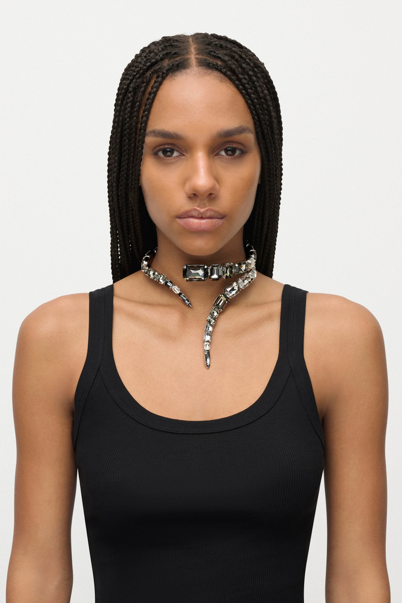OMBRE CRYSTAL WRAP CHOKER NECKLACE 3