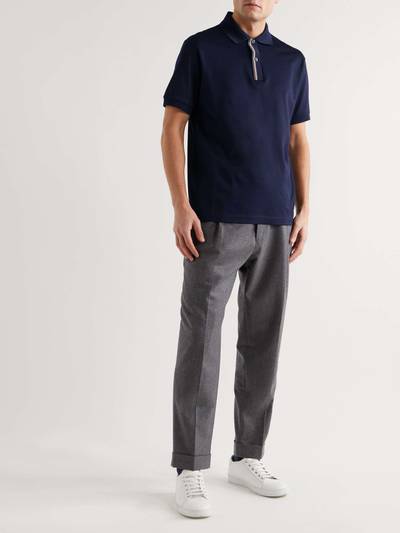 Paul Smith Striped Cotton-Piqué Polo Shirt outlook