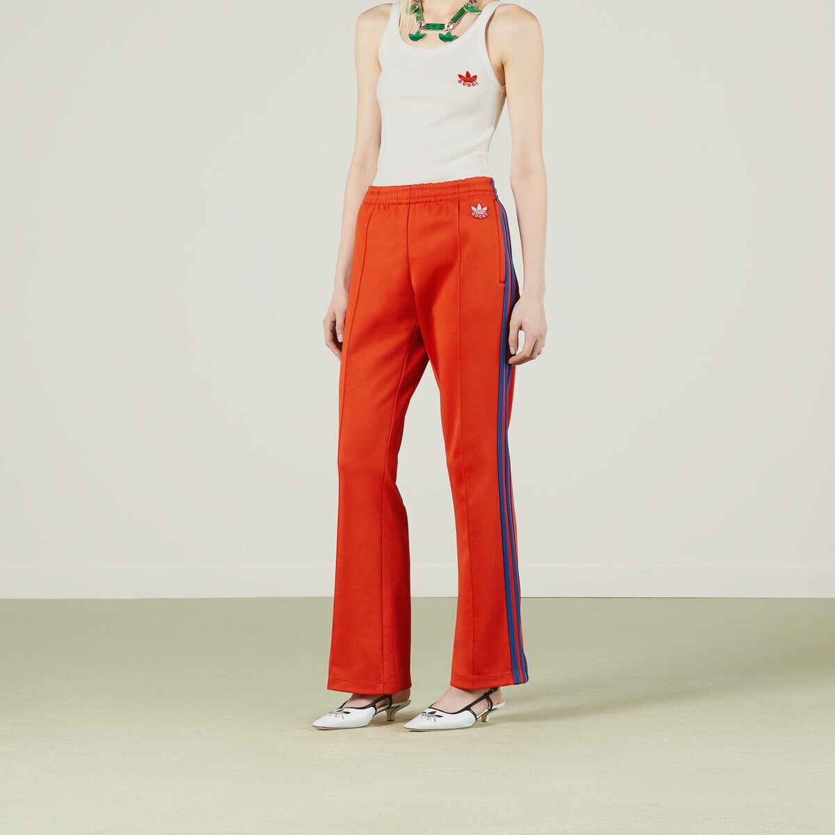 adidas x Gucci cotton jersey jogging pant - 6