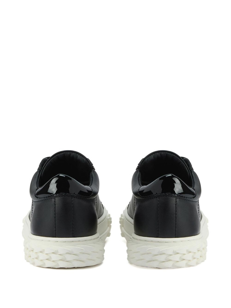 Blabber patent-leather lace-up sneakers 3