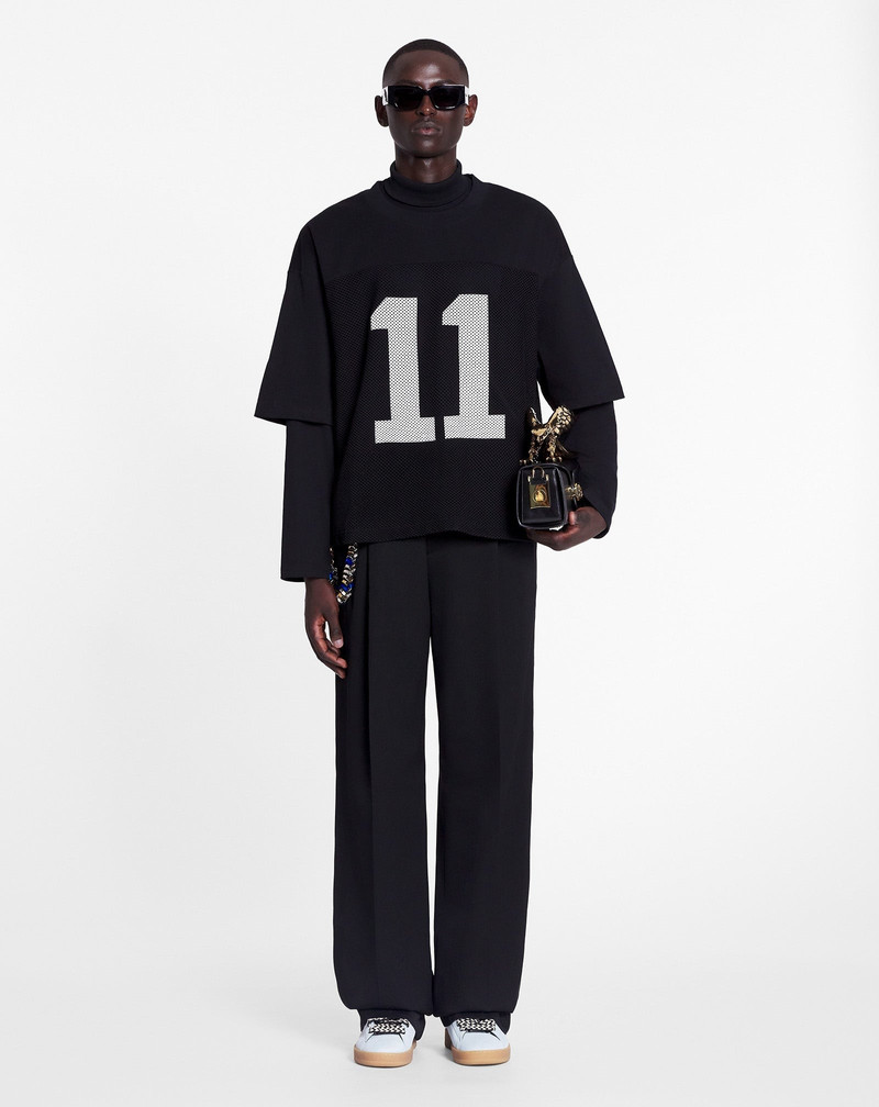 LANVIN X FUTURE LOOSE-FIT MESH T-SHIRT 3