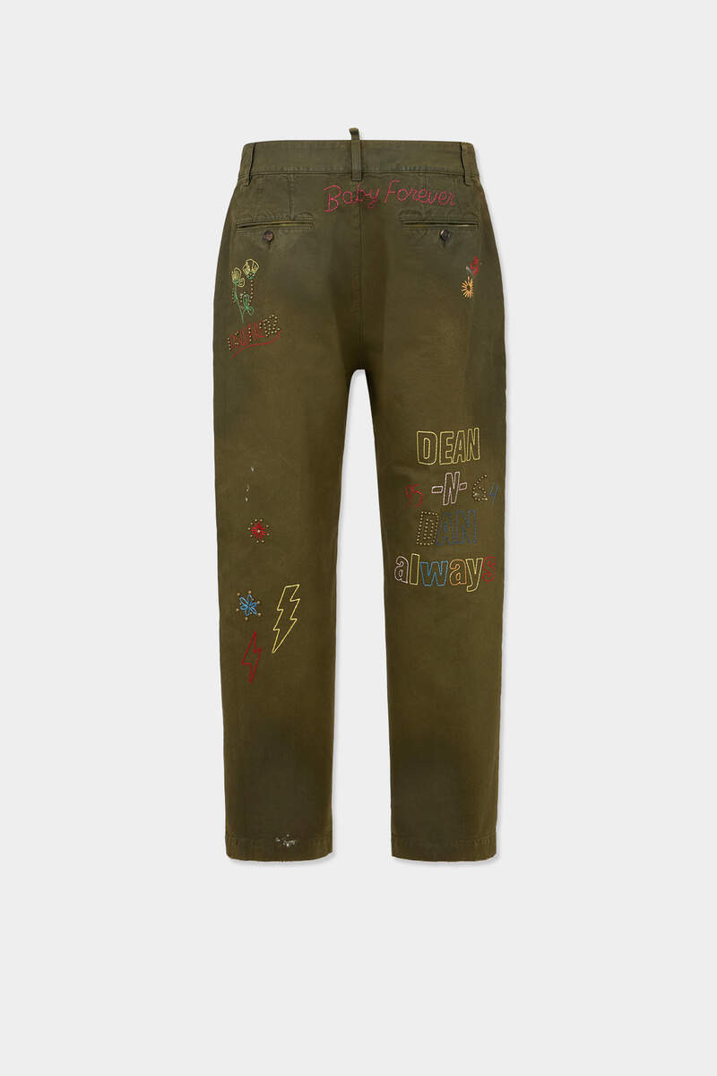 DSQUARED2 HANDMADE SCRIBBLES STRAIGHT PANT outlook