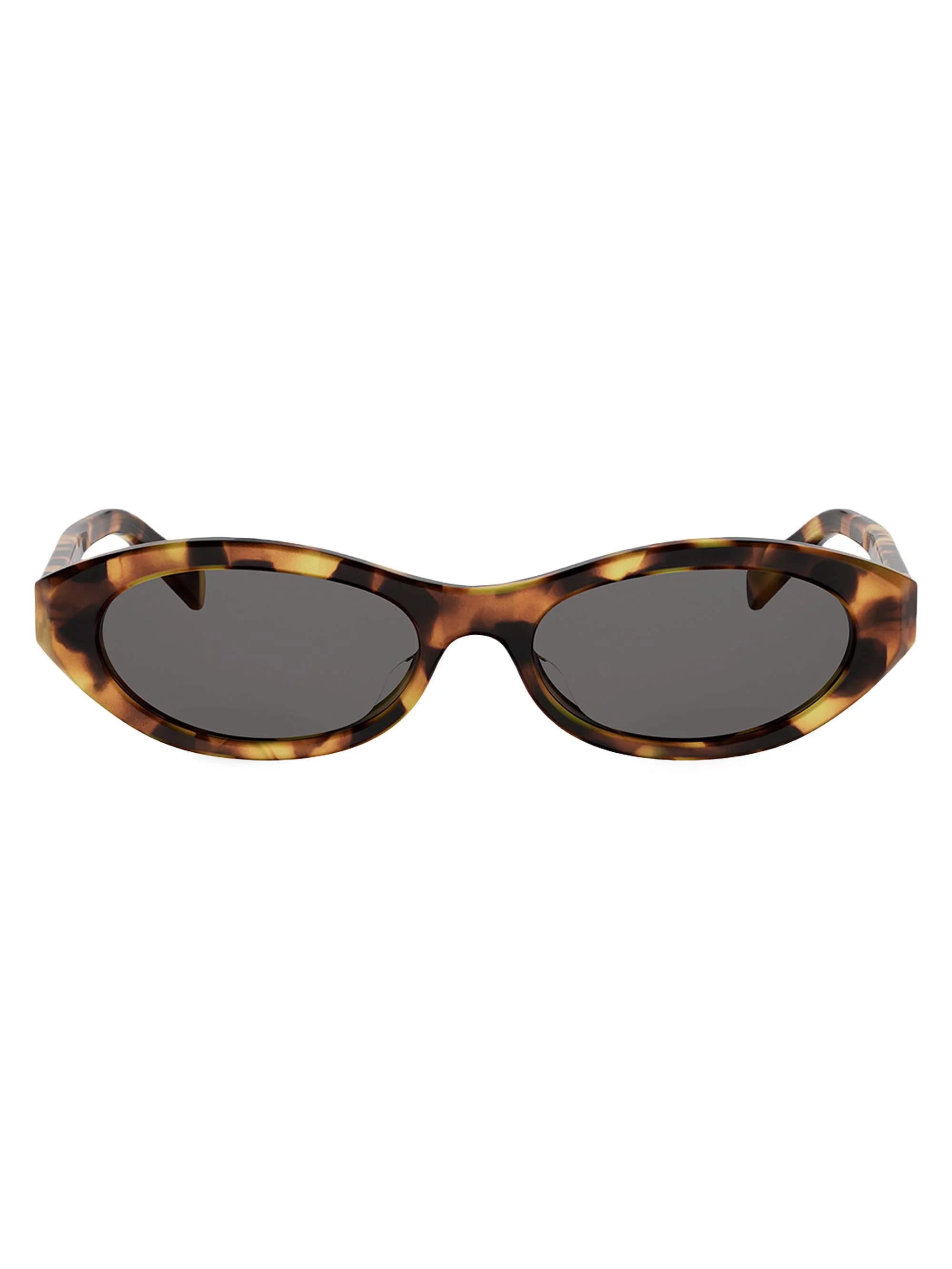 Women's Triomphe Mini 54MM Oval Sunglasses - Blonde Havana Smoke - 1