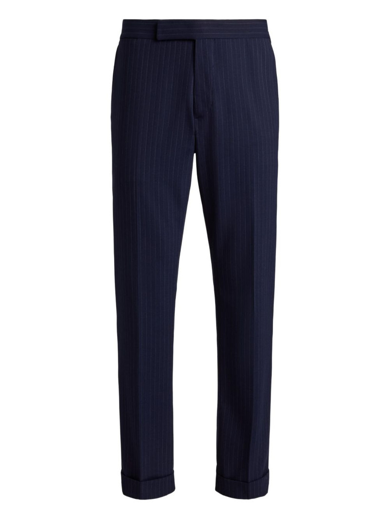 Chester pinstriped trousers 1