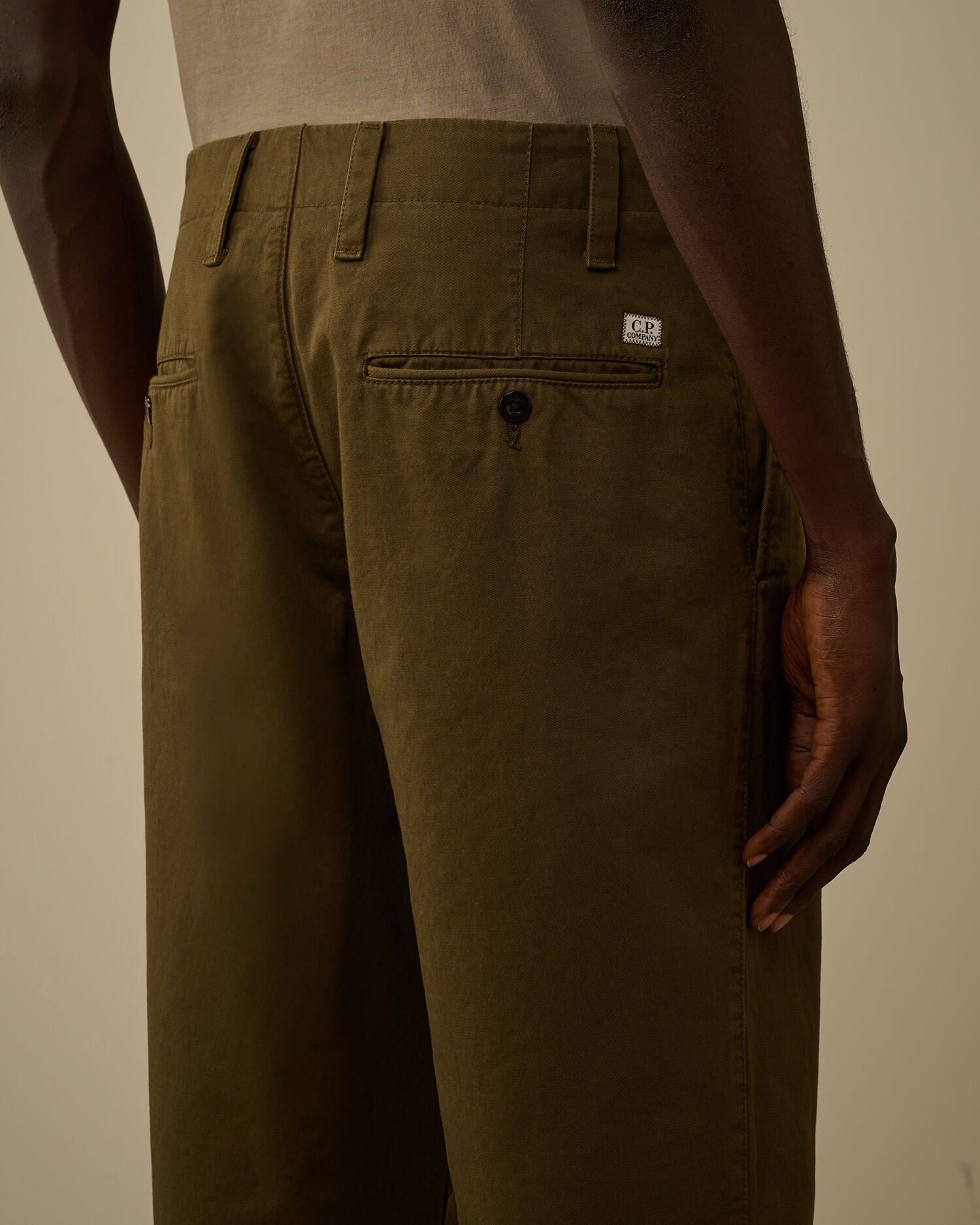 Cotton Gabardine Regular Chino Pants - 6