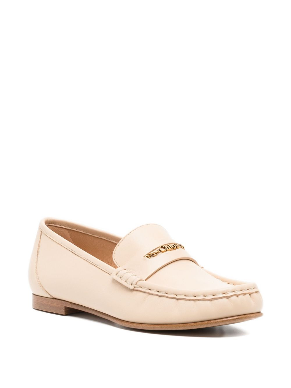 leather penny loafers - 2