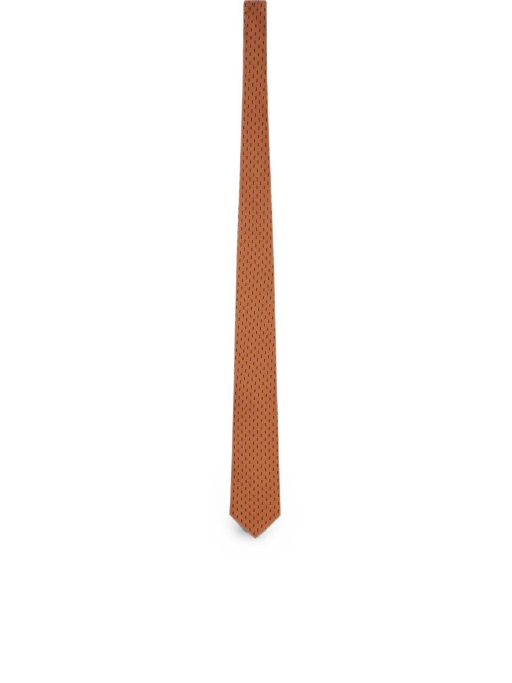 patterned silk tie - 1