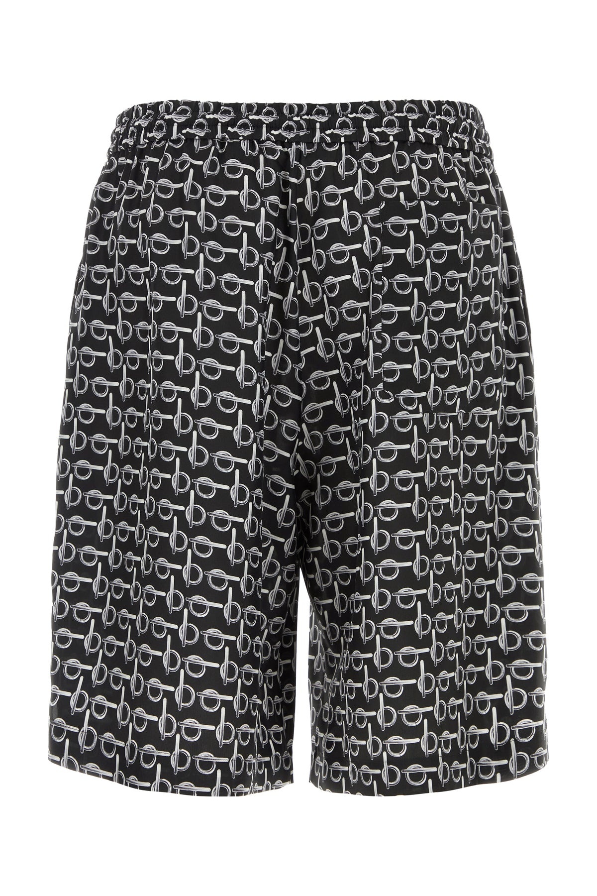Printed silk bermuda shorts - 2