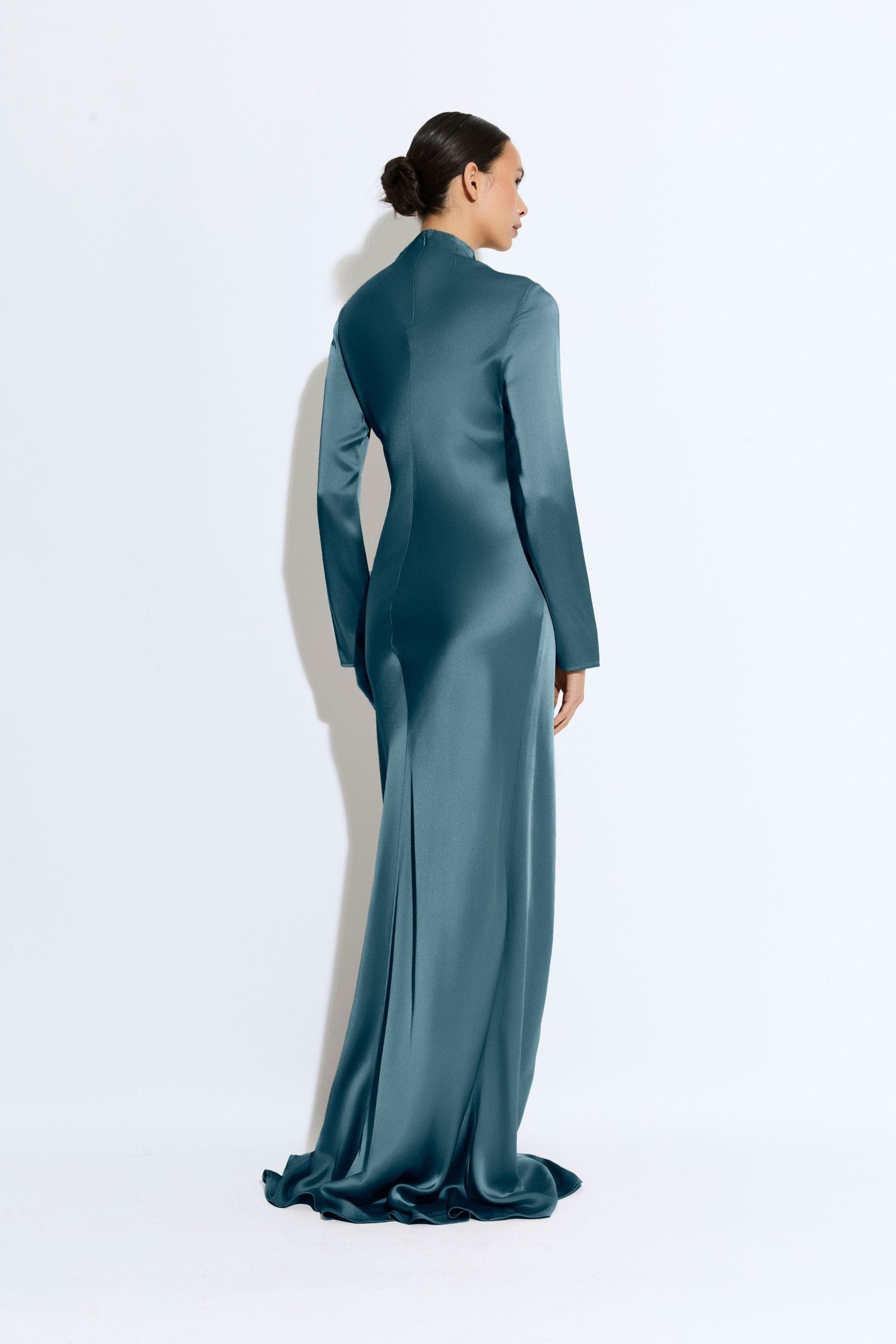Satin Tab Gown - 3