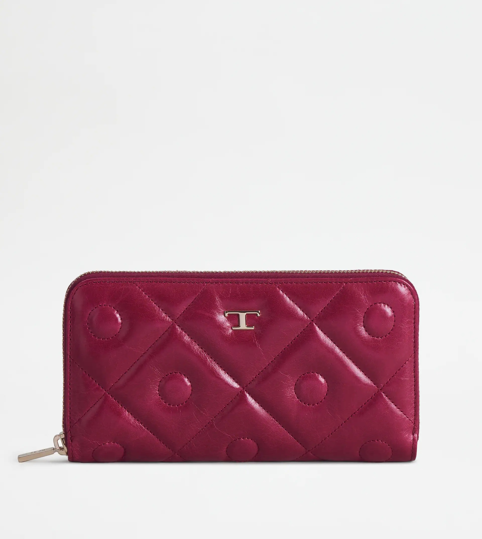 TOD'S SIGNATURE WALLET - BURGUNDY - 1